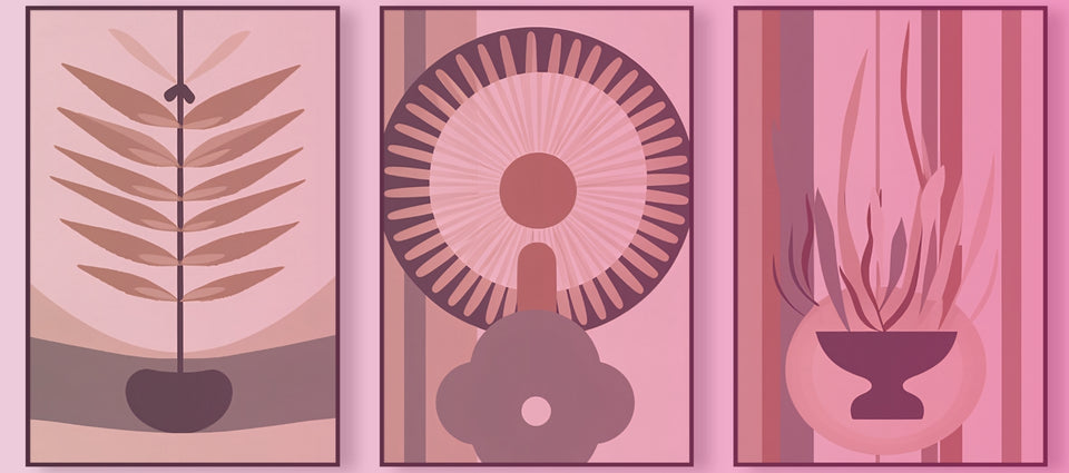 Mid-century art piece featuring minimalist and elegant design for home decor
