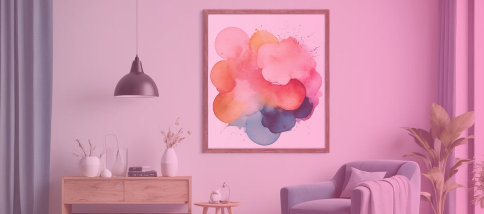 Vibrant watercolor art painting available for sale, featuring a unique hand-painted design perfect for home decor or gifting.