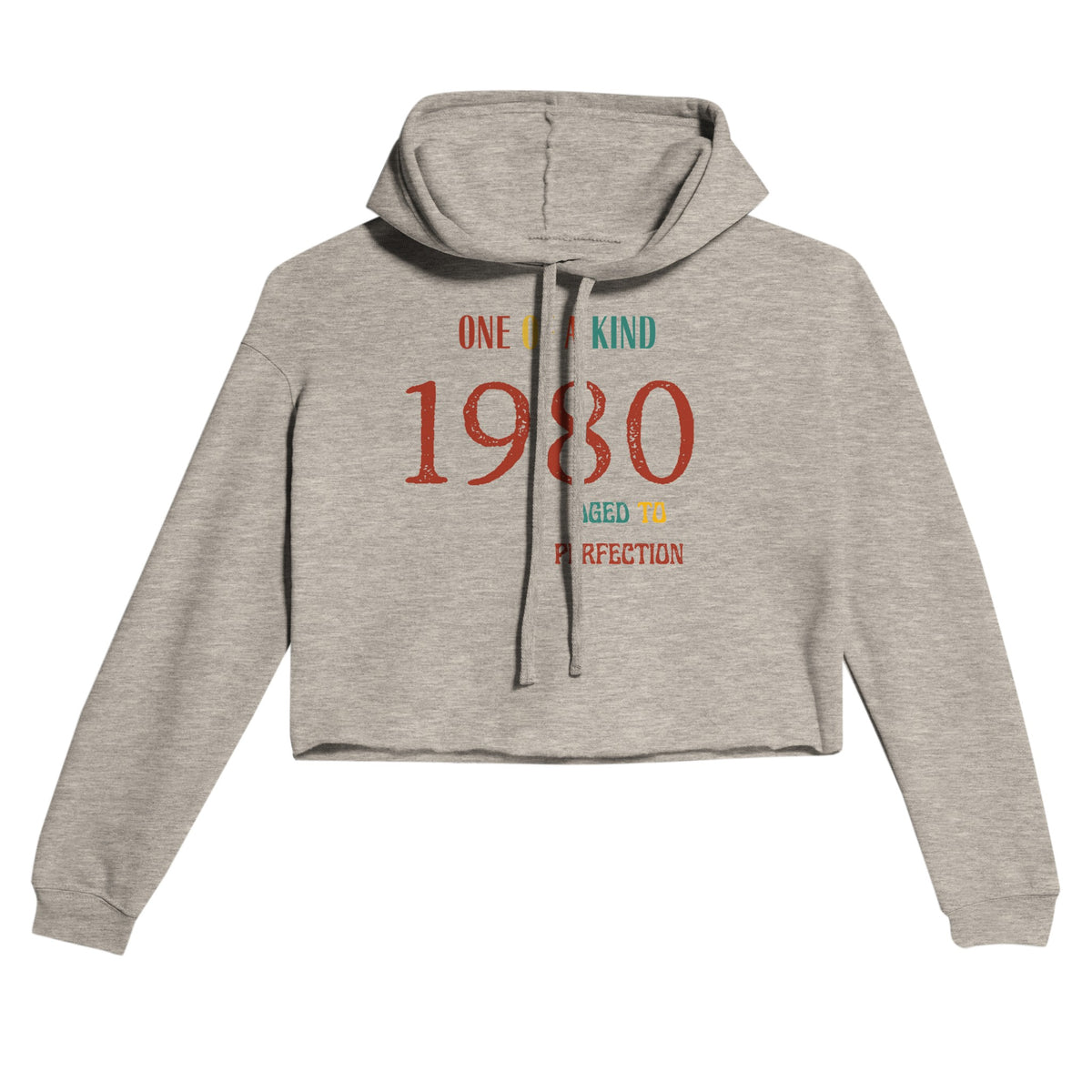 Customize Your Year - Women's Cropped Hoodie - Heather Dust - Hoodies