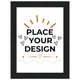 13x18 cm / 5x7″ / Black frame / Ready-to-hang