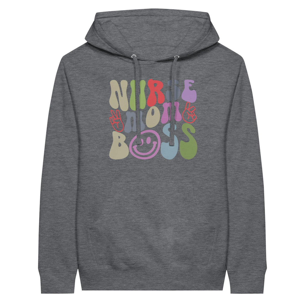 Celebrate the Strength of Nurse, Mom, Boss - Unisex Hoodie - Charcoal Heather - Hoodies