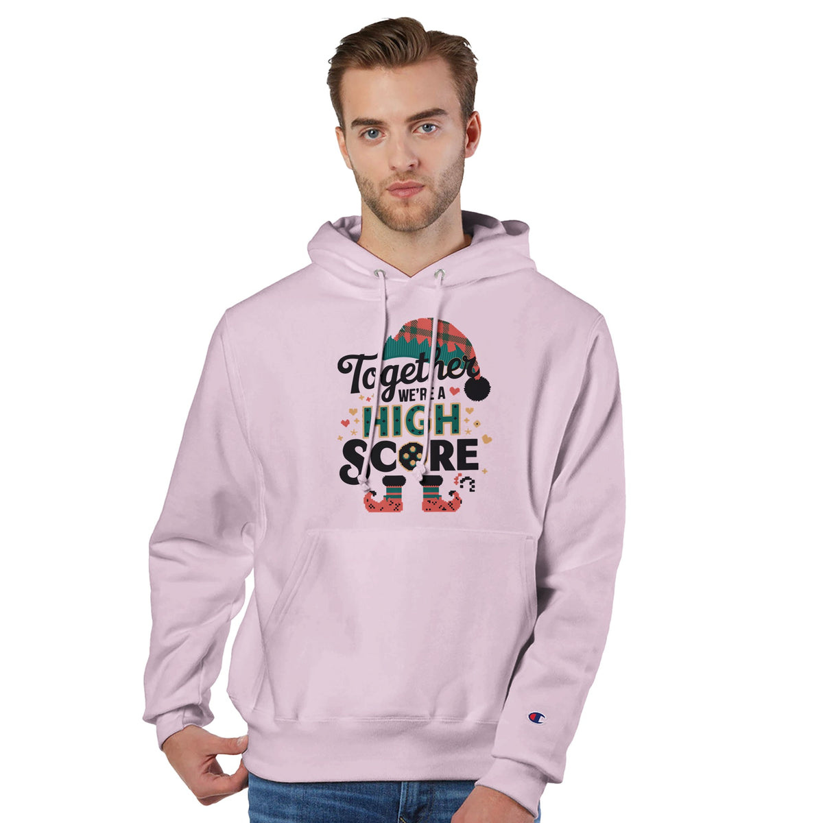 Champion Unisex Hoodie – Score Big Together - body blush - Hoodies
