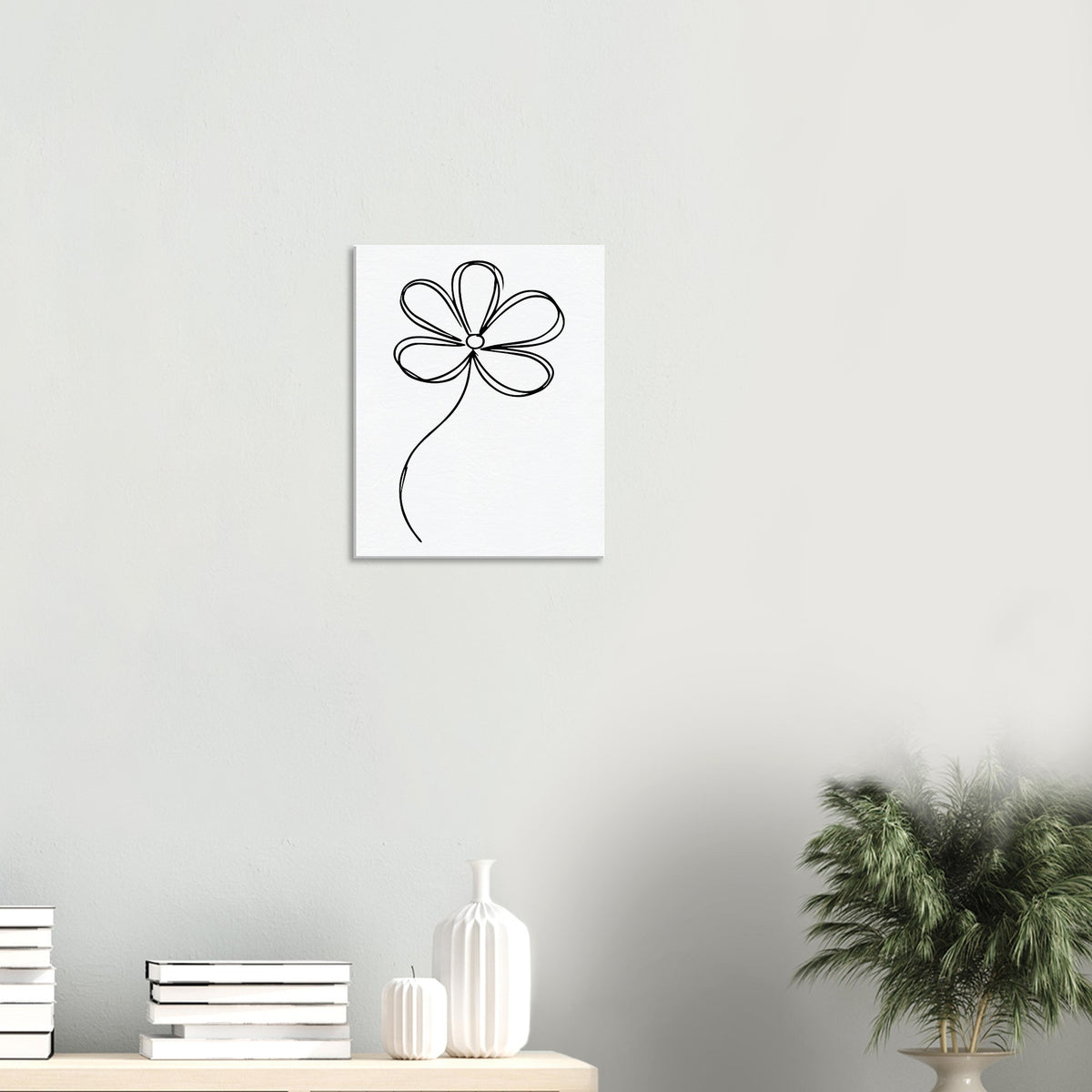 Modern Flora - Artistic Flower Canvas - - Canvas Prints