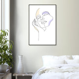 Graceful Lines - Contemporary Art for Your Space - - Metal Framed Posters