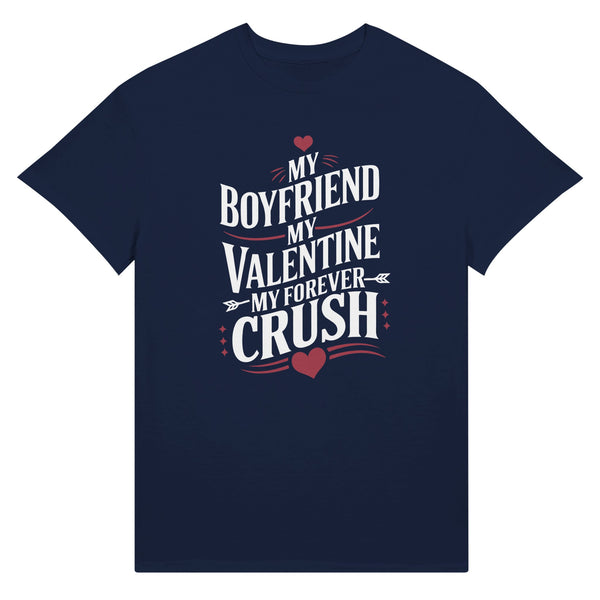 Sealed with Love - Heart & Whiskers Valentine Tee - Navy - T-Shirt