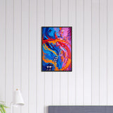 Rhapsody in Swirls - Framed Abstract Music Art - 40x60 cm 16x24″ - Metal Framed Posters