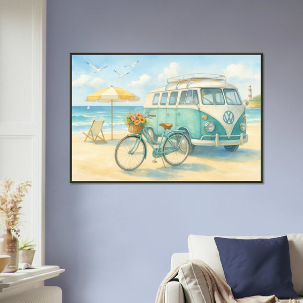 Gift Coastal Memories – Metal Framed Beach Poster - - Metal Framed Posters