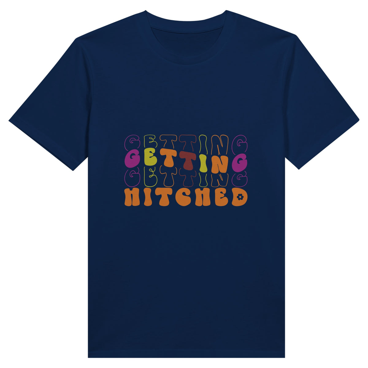 Thrice the Joy - Celebrating Getting Hitched Tee - Navy - T-shirts