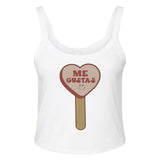 Heartfelt Confessions - ME GUSTAS Apparel Delight - solid wht blend - Tank Tops