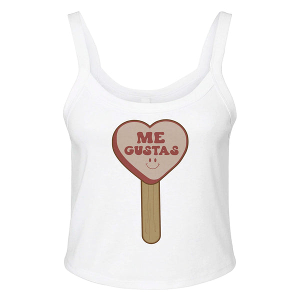 Heartfelt Confessions - ME GUSTAS Apparel Delight - solid wht blend - Tank Tops