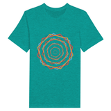 Vibrant Memories-Colorful Circles Tee - Heather Sea Green - Print Material