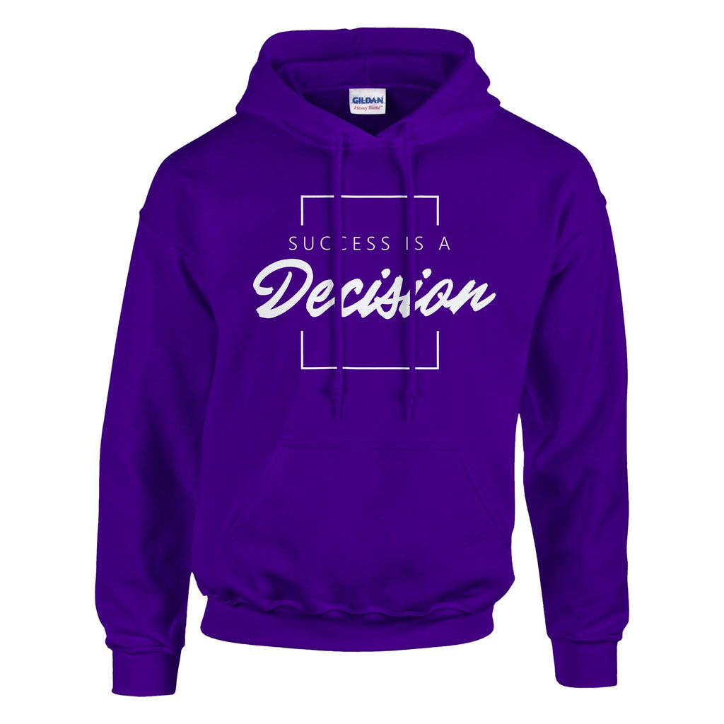 Decide Success - Empowering Statement Hoodie - Purple - Hoodies