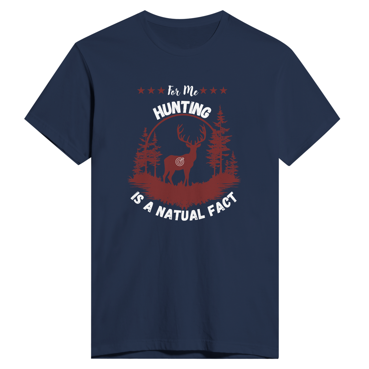 Nature's Call - Hunting, A Natural Fact Tee - Midnight Navy - Print Material