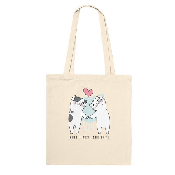 Feline Forever Tote - Nine Lives, One Love - Default Title - Tote Bags