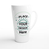 Sip in Style - Customizable 17oz White Latte Mug - - Mugs