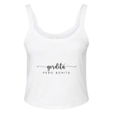 Celebrating Inner Beauty - Gordita PERO BONITA - solid wht blend - Tank Tops