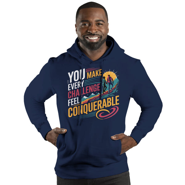 Facing Life’s Challenges Together – A Hoodie for Him - Navy - Hoodies