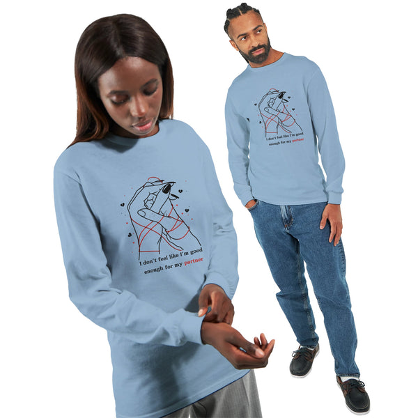 Interlaced Affection - Longsleeve Love Emblem - Light Blue - Long Sleeves T-shirts