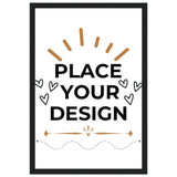 Perfectly Framed - Customizable Matte Paper Poster in Wooden Frame - 30x45 cm 12x18″ Black frame - Paper Posters