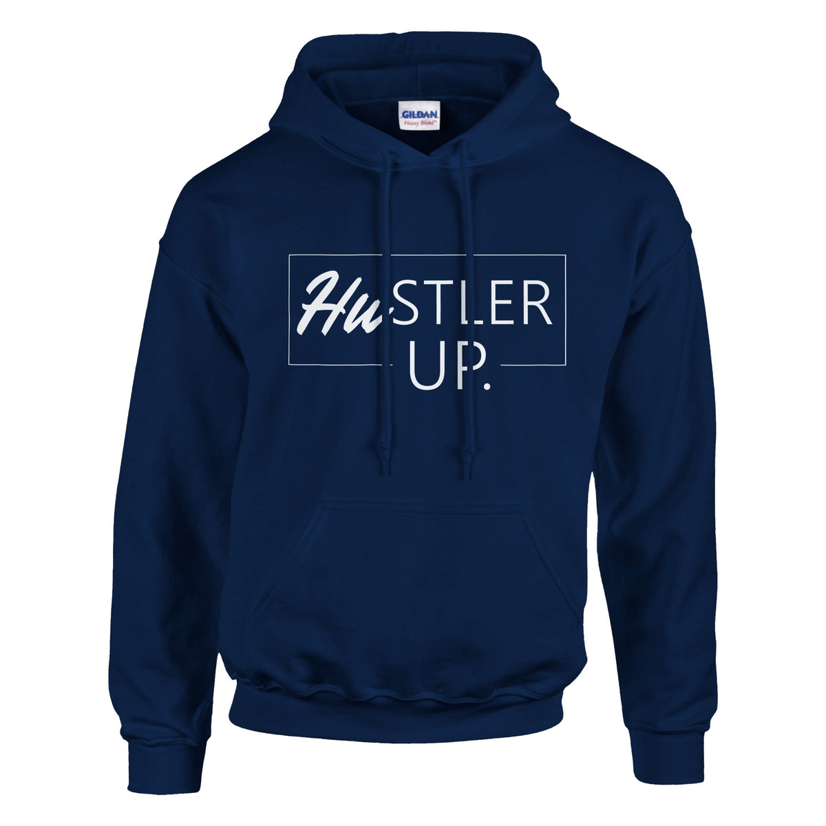 HUSTLER UP - Elevate Your Ambition - Navy - Hoodies