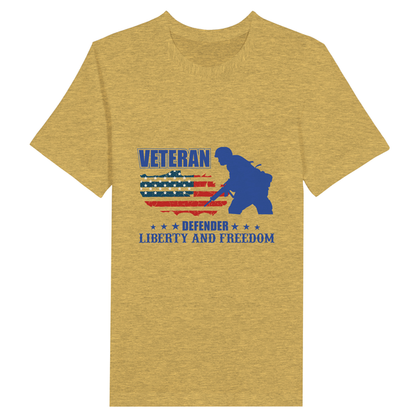 Guardians of Liberty-Veteran Defender Tee - Heather Yellow Gold - T-Shirts