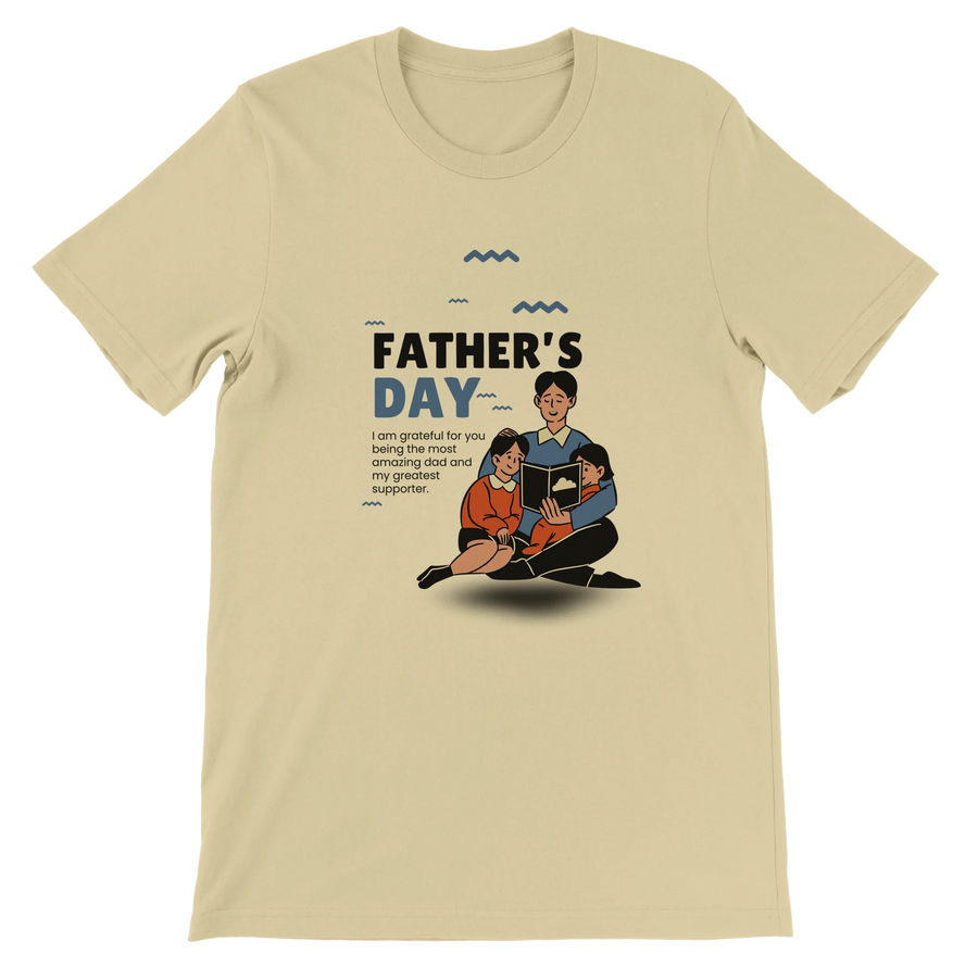Gift of Storytime – Dad Tee for Father’s Day - Natural - T-Shirt