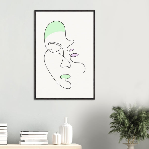 Minimalist Beauty - A Quiet Moment - - Wooden Framed Posters