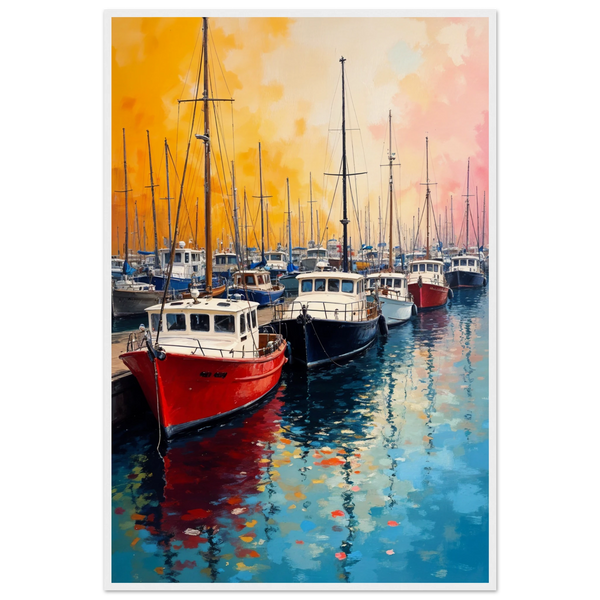 Gift Wanderlust – Wooden Framed Boat Poster - - Wooden Framed Posters