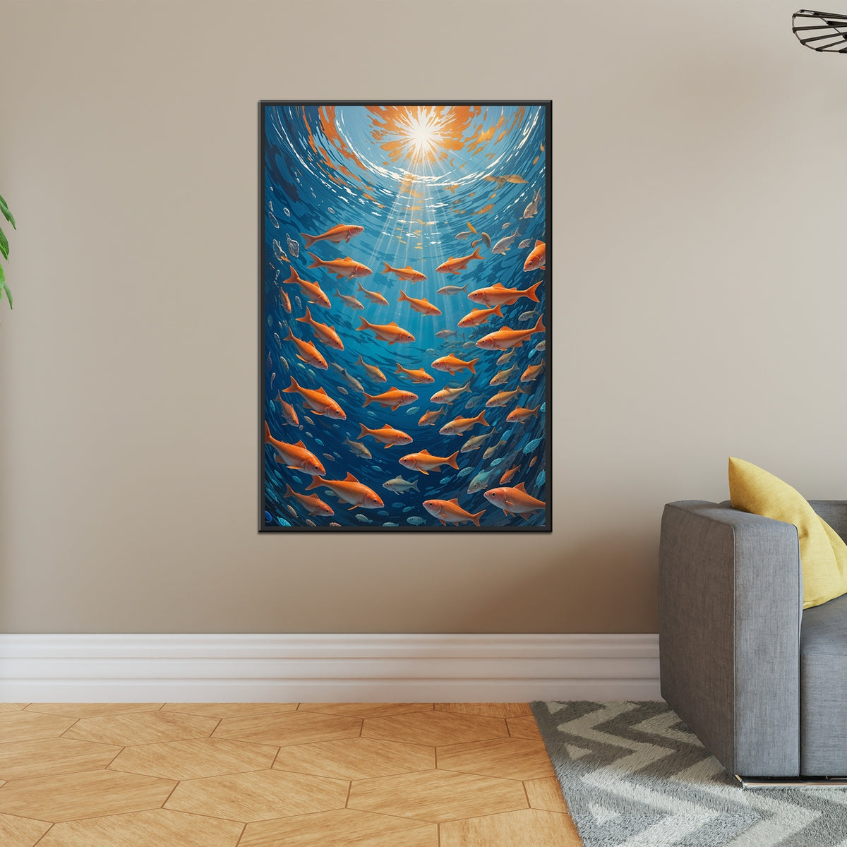 Radiance Below Waves - 20x30 - Framed Posters