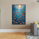 Radiance Below Waves - 20x30 - Framed Posters