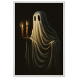 Haunting Glow – Wooden Framed Poster Gift - White frame - Wooden Framed Posters