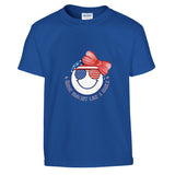 Smiling Through the Stars and Stripes - Royal - T-Shirts