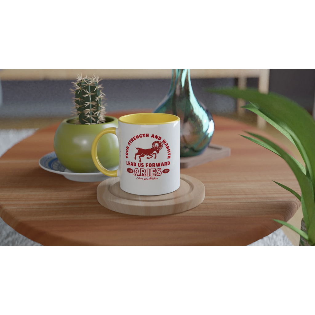 Zodiac Mug with Color – Gift for Astrology Lovers - Aries - Mugs