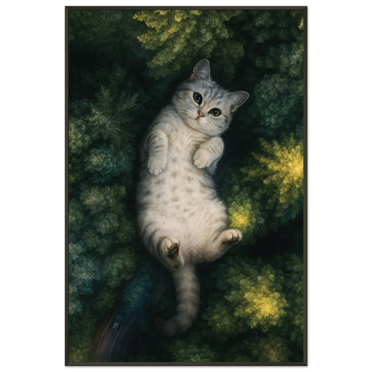 Gift Whimsical Memories – Cat Forest Metal Framed Poster - Default Title - Metal Framed Posters