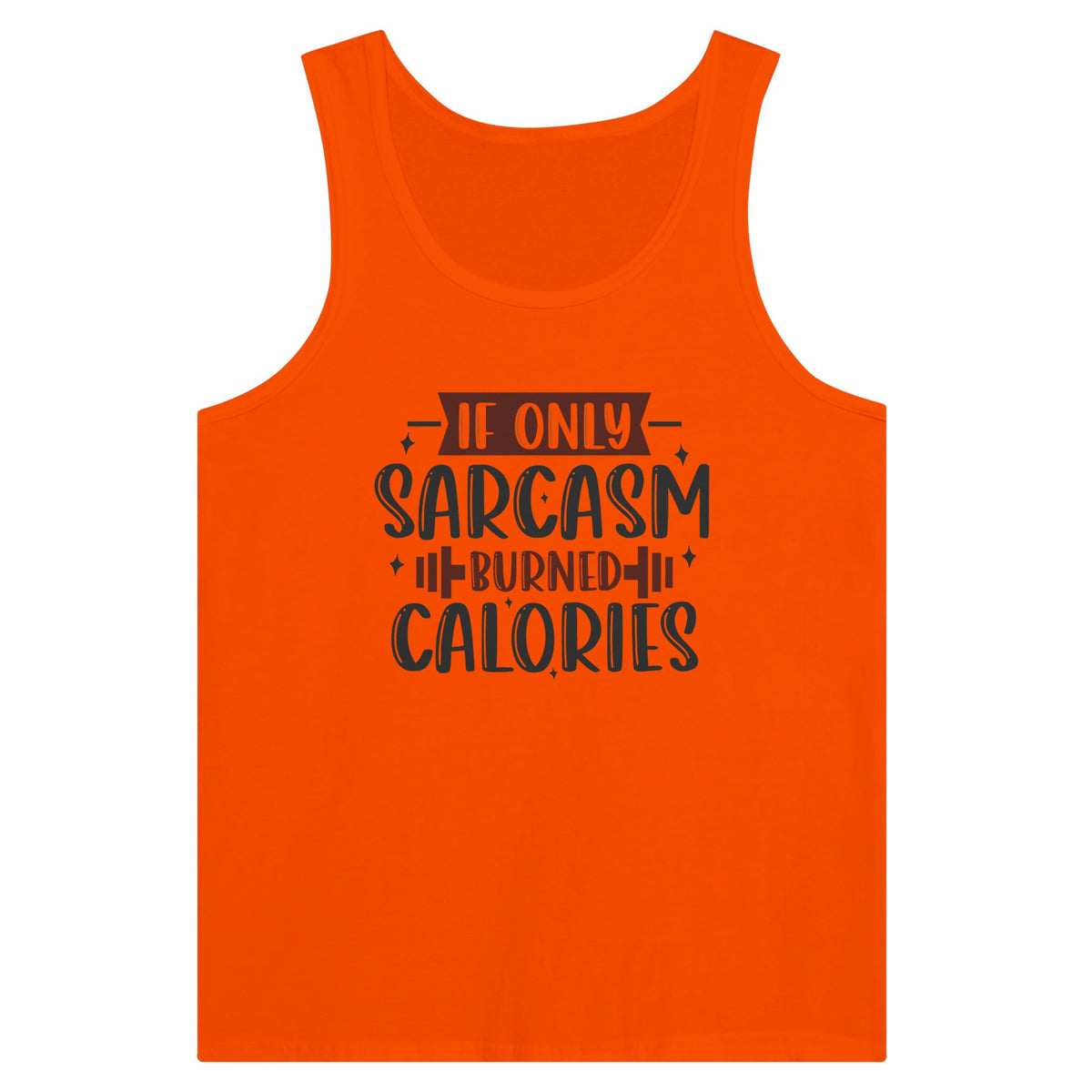 If Only...Tank Tops Could Talk - Embrace Sarcastic Nostalgia - Orange - T-shirts