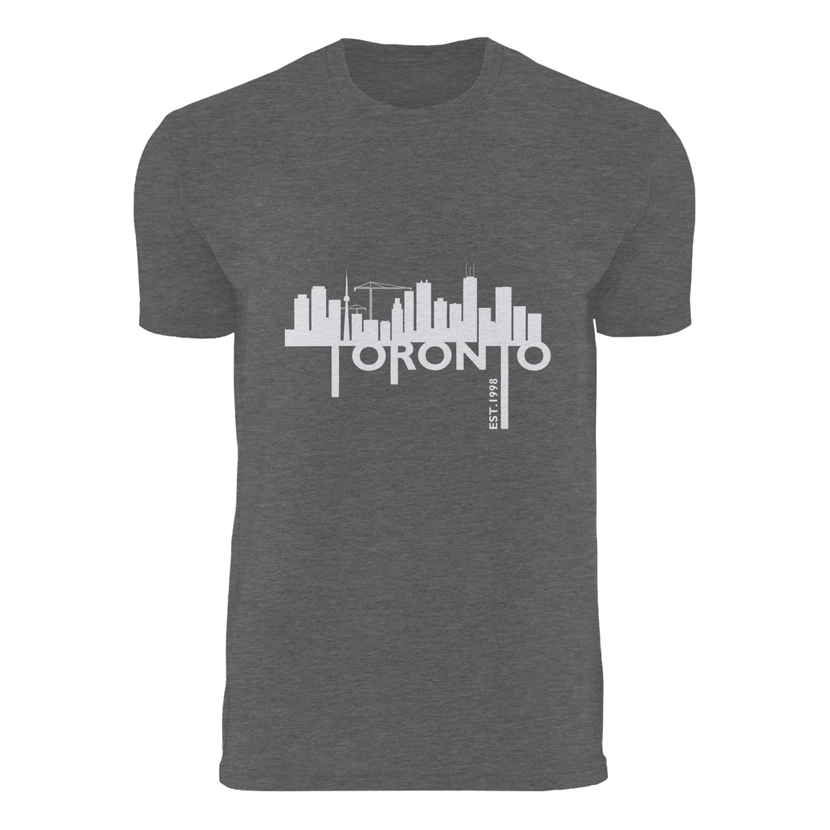 Toronto Cityscape Elegance - drk heather gray - T-Shirts