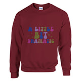 Dramatic Whispers - A Sweatshirt for Bold Expressions - Garnet - Sweatshirts