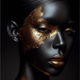 The Essence of Black and Gold - - Framed Posters