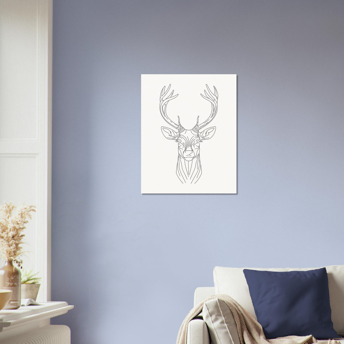 Majestic Stag - Fine Line Elegance - - Posters