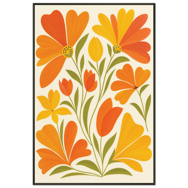 Gift Blooming Joy – Floral Garden Metal Framed Poster Art - Default Title - Metal Framed Posters