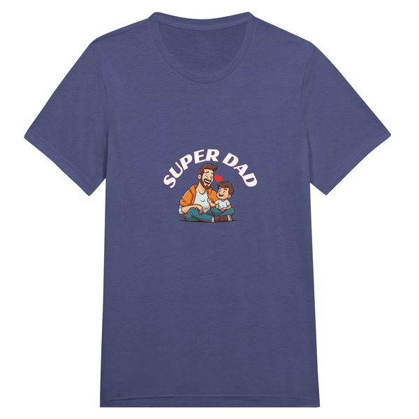 Super DAD - A Tribute in Threads - Triblend Navy - Print Material