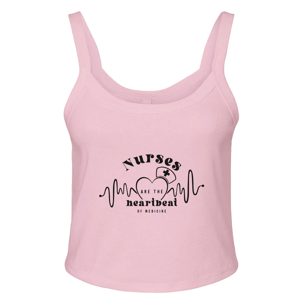 Wear Your Gratitude - Nurses' Heartbeat Tribute! - solid pink blend - Print Material