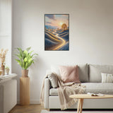 Golden Path to Tranquility - Framed Memory Art - - Metal Framed Posters