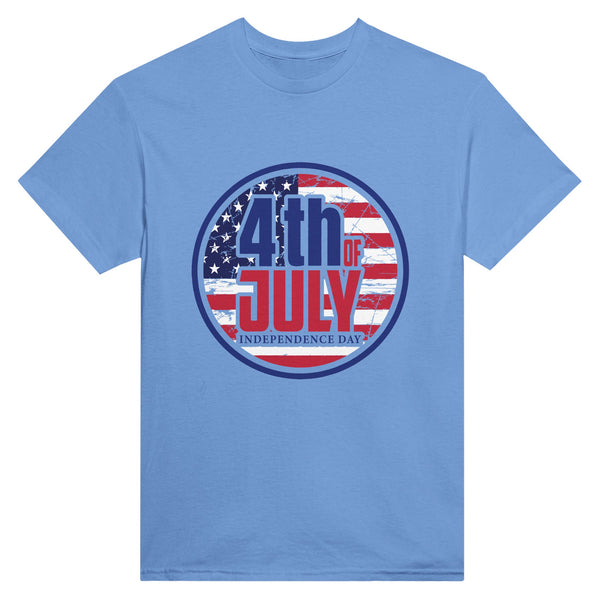 Stars, Stripes, and Memories - 4th of July Celebration Tee - Carolina Blue - T-Shirts