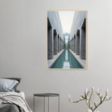 Minimalist Corridor - Architectural Serenity Framed Poster - 60x90 cm 24x36″ Wood frame - Wooden Framed Posters