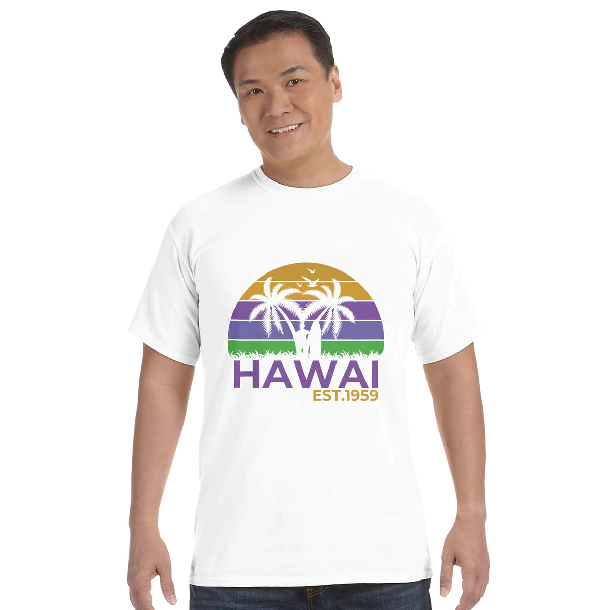 Hawaiian Sunset Vibes - Timeless Memories - White - T-Shirts