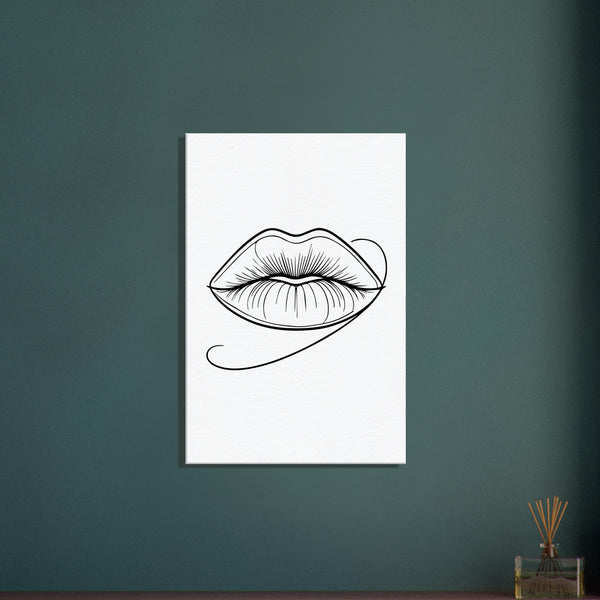 Immersive Lips Art- Canvas Print for Timeless Decor - 60x90 cm 24x36″ - Canvas Prints