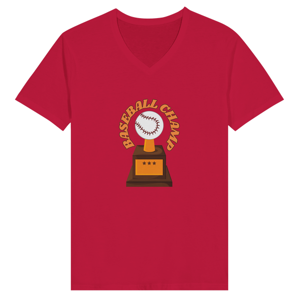 Victory on Display - Baseball Champ Tee - Red - Print Material