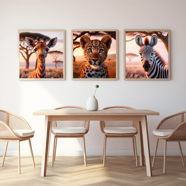 Majestic Wildlife Moments - 12x12 - Framed Posters