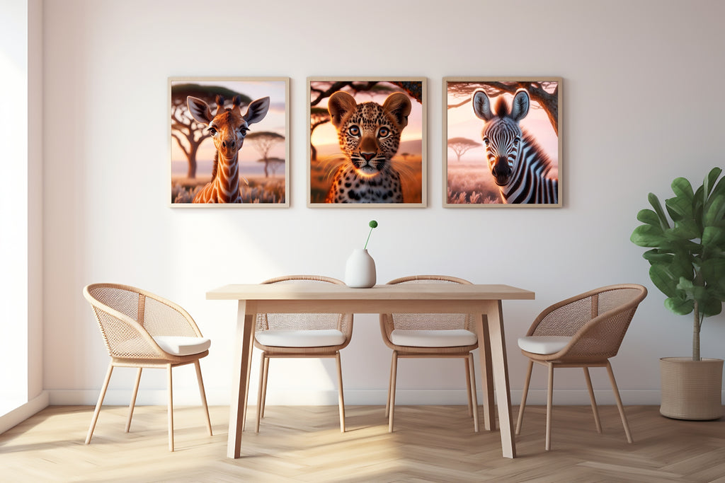 Majestic Wildlife Moments - 12x12 - Framed Posters